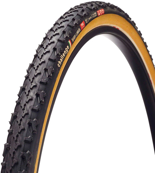 Challenge Baby Limus Pro Tire 700x33C Folding Tubular Natural SuperPoly PPS 300TPI Tanwall