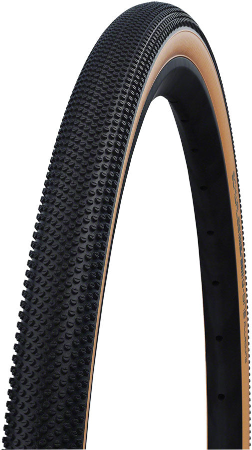 Schwalbe G-One Allround Tire - 700 x 35 Tubeless Folding BLK/Tan Performance Addix RaceGuard