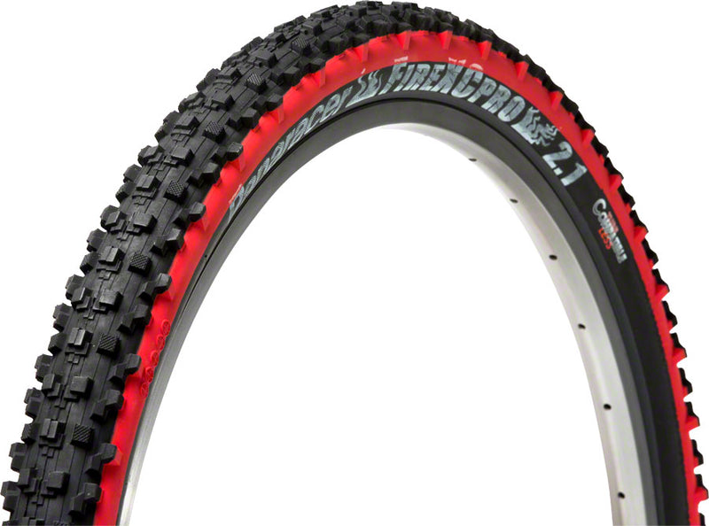 Load image into Gallery viewer, Panaracer Fire Pro Tire - 26 x 2 .1 Tubeless Folding Black/Red
