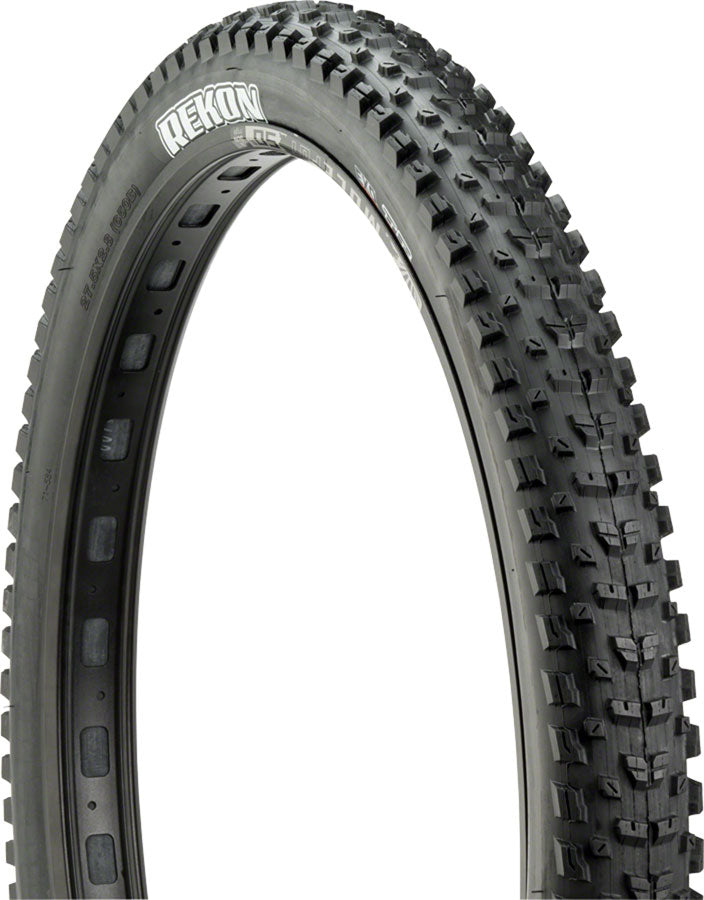 Load image into Gallery viewer, Maxxis Rekon Plus Tire - 27.5 x 2.8 Tubeless Folding Black Dual EXO
