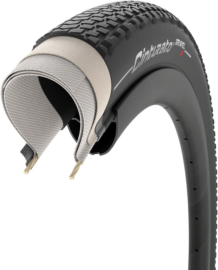 Load image into Gallery viewer, Pirelli Cinturato Gravel H Tire - 700 x 35 Tubeless Folding Black
