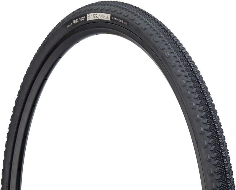 Load image into Gallery viewer, Teravail Cannonball Tire - 700 x 38 Tubeless Folding BLK Light Supple Fast Compound
