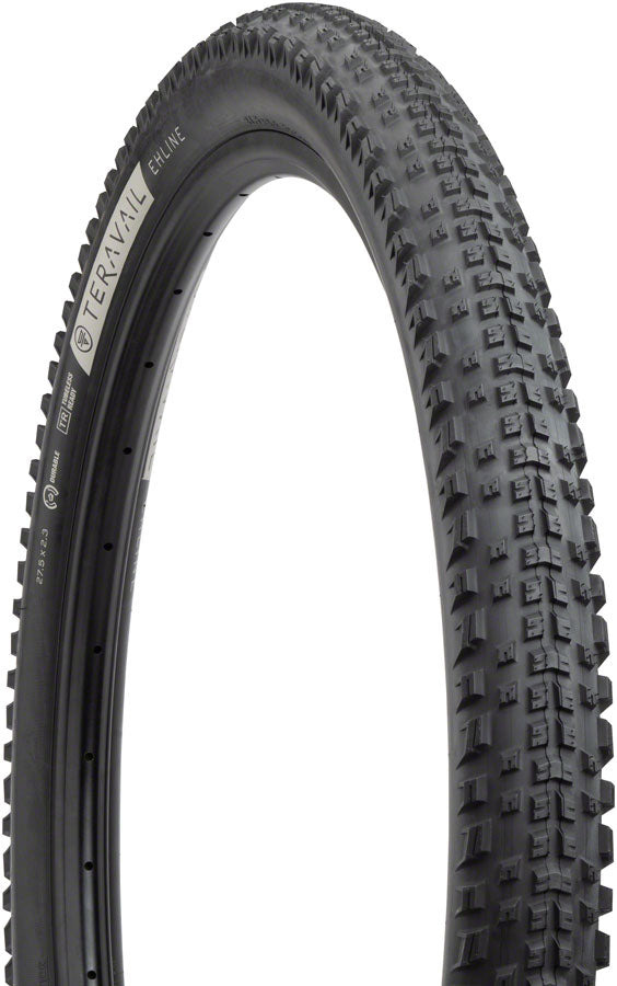 Load image into Gallery viewer, Teravail Ehline Tire - 27.5 x 2.3 Tubeless Folding BLK Durable Fast Compound
