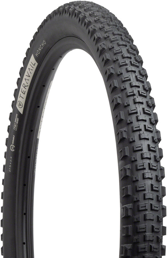 Load image into Gallery viewer, Teravail Honcho Tire - 27.5 x 2.4 Tubeless Folding BLK Durable Grip Compound
