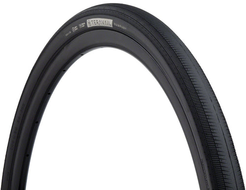 Teravail Rampart Tire - 700 x 38 Tubeless Folding BLK Durable Fast Compound