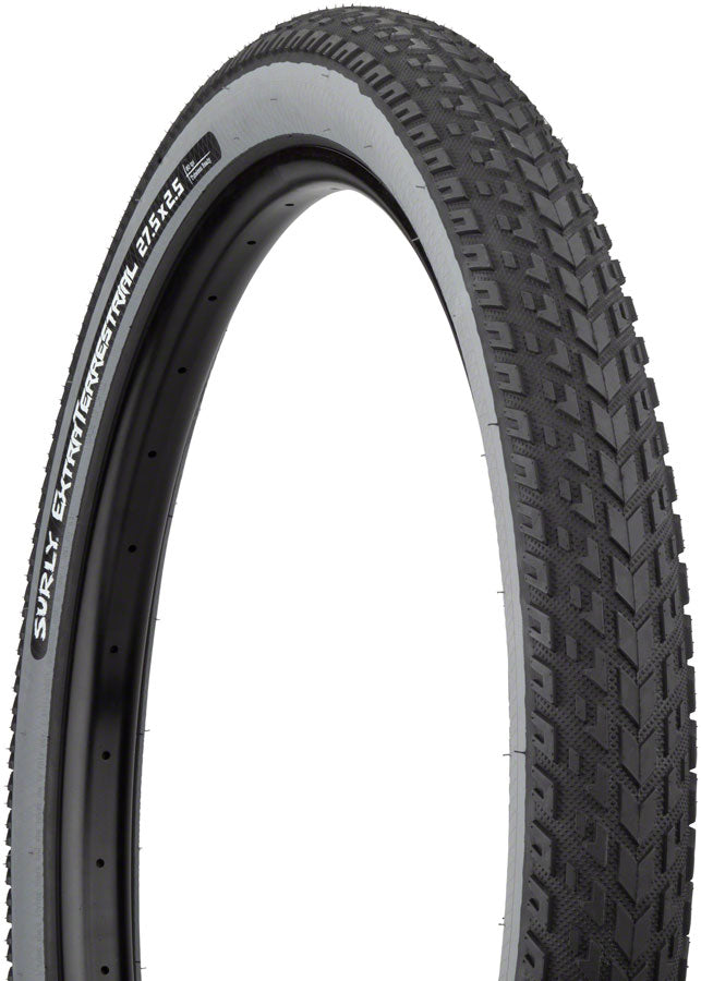 Load image into Gallery viewer, Surly ExtraTerrestrial Tire - 27.5 x 2.5 Tubeless Folding Black/Slate 60tpi

