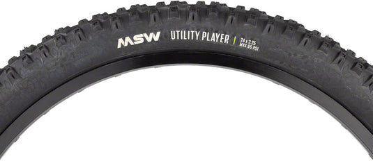 MSW Utility Player Tire - 24 x 2.25 Black Folding Wire Bead 33tpi