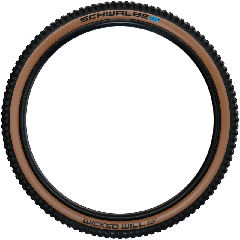 Load image into Gallery viewer, Schwalbe Wicked Will Tire - 29 x 2.4 Tubeless Folding BLK/Transparent Evolution Line Super Race Addix SpeedGrip
