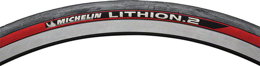 Michelin Lithion 2 Tire 700x25C Folding Clincher Silica 60TPI Red