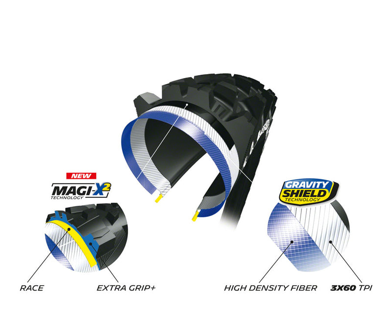 Load image into Gallery viewer, Michelin Wild Enduro Tire - 27.5 x 2.4 Tubeless Folding BLK 60tpi Front Magi-X Ebike
