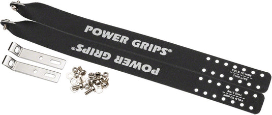 Power Grips Extra Long (375mm) with Hardware Black