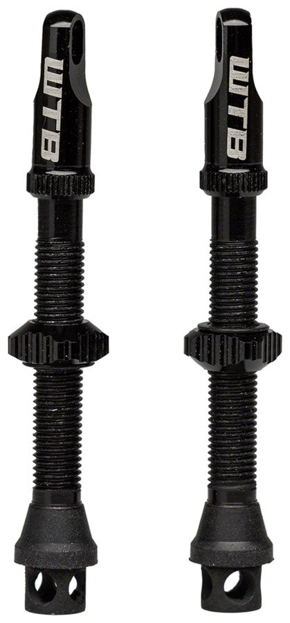 Load image into Gallery viewer, WTB TCS Max-Flow Tubeless Valves - 44mm Black Pair
