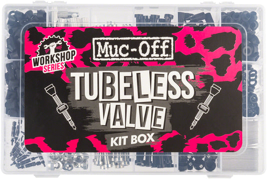 Muc-Off Workshop-Tubeless Valve Kit Box Black/Silver