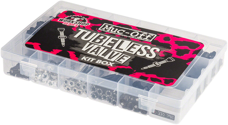 Load image into Gallery viewer, Muc-Off Workshop-Tubeless Valve Kit Box Black/Silver
