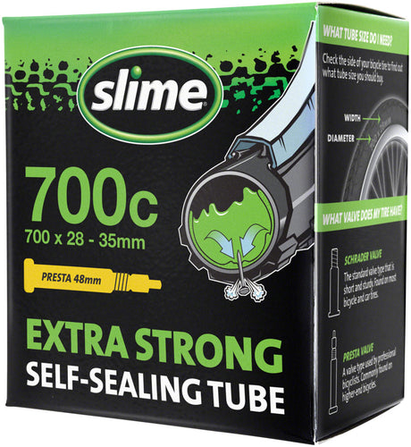Slime Self-Sealing Tube - 700 x 28 -35mm 48mm Presta Valve