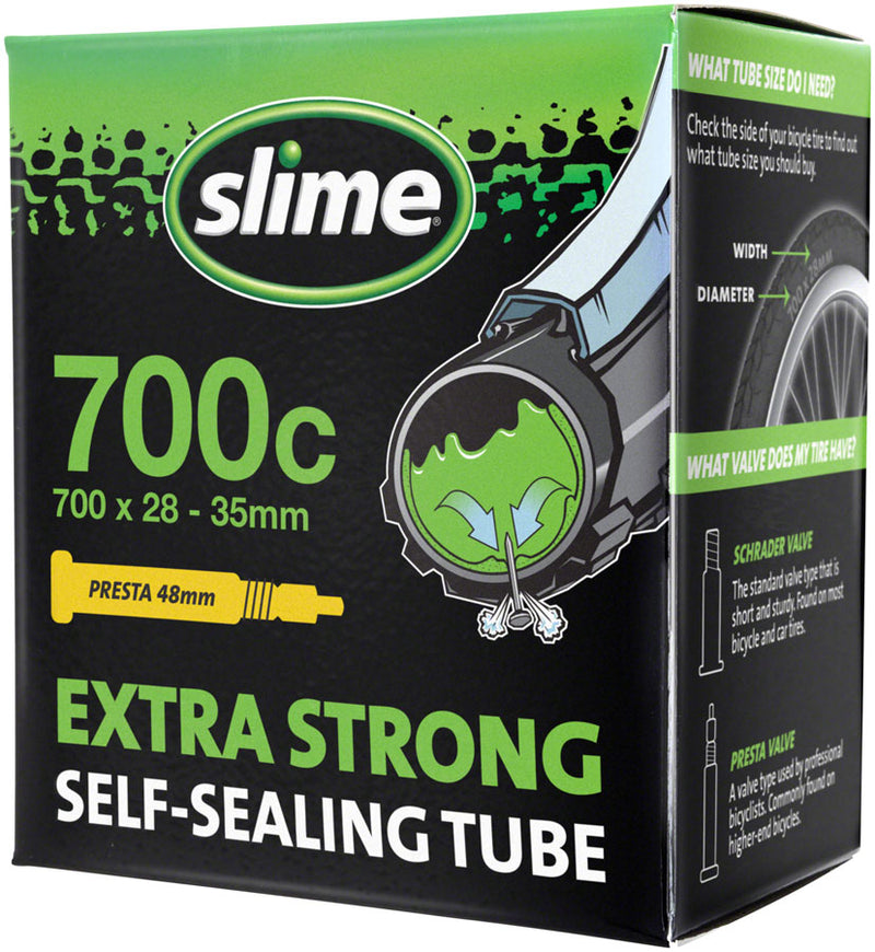Load image into Gallery viewer, Slime Self-Sealing Tube - 700 x 28 -35mm 48mm Presta Valve
