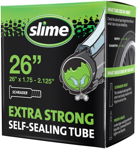 Slime Self-Sealing Tube - 26 x 1.75 - 2.125 Schrader Valve