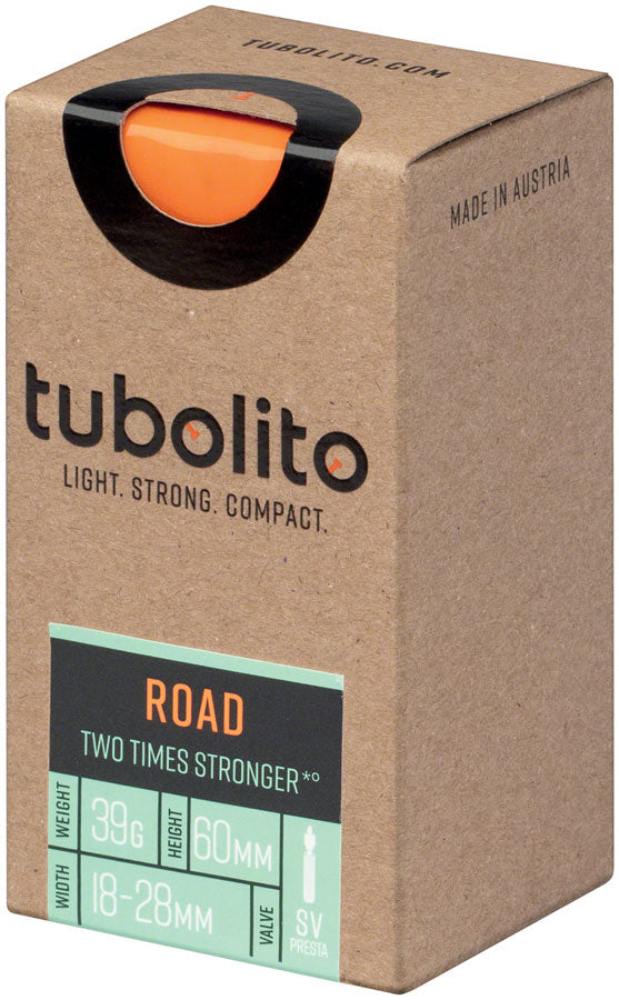 Load image into Gallery viewer, Tubolito Tubo Road Tube - 700 x 18-32mm 60mm Presta Valve Orange
