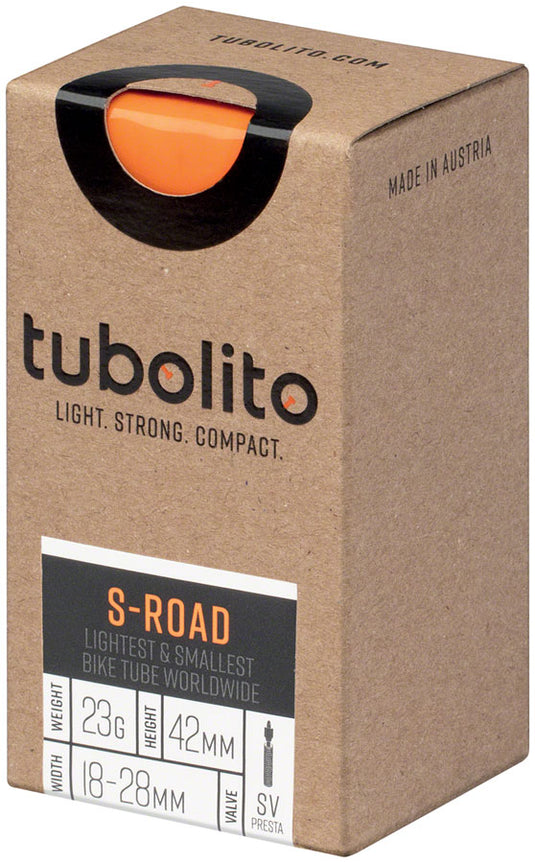 Tubolito S-Tubo Road Tube - 700 x 18-28mm 42mm Presta Valve Orange