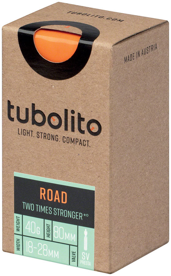 Load image into Gallery viewer, Tubolito Tubo Road Tube - 700 x 18-32mm 80mm Presta Valve Orange
