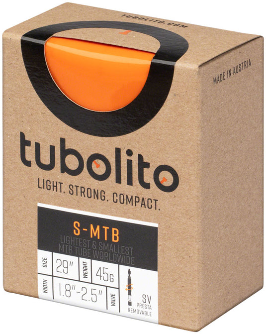 Tubolito S-Tubo MTB Tube - 29 x 1.8-2.5 42mm Presta Valve Orange