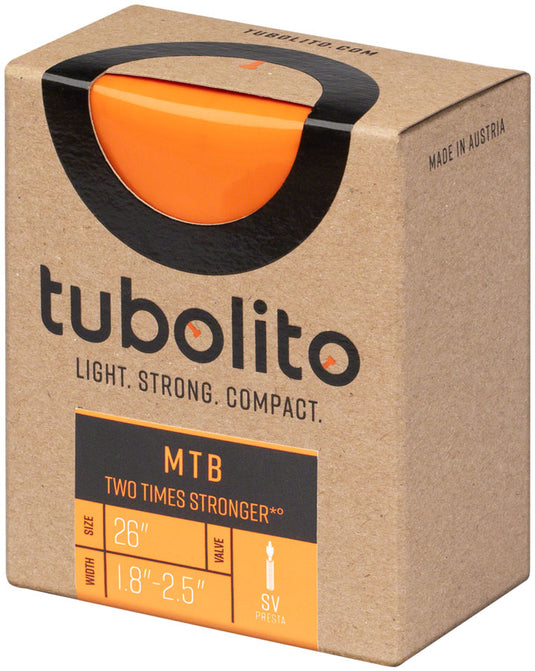 Tubolito Tubo MTB Tube - 26 x 1.8-2.5" 42mm Presta Valve Orange