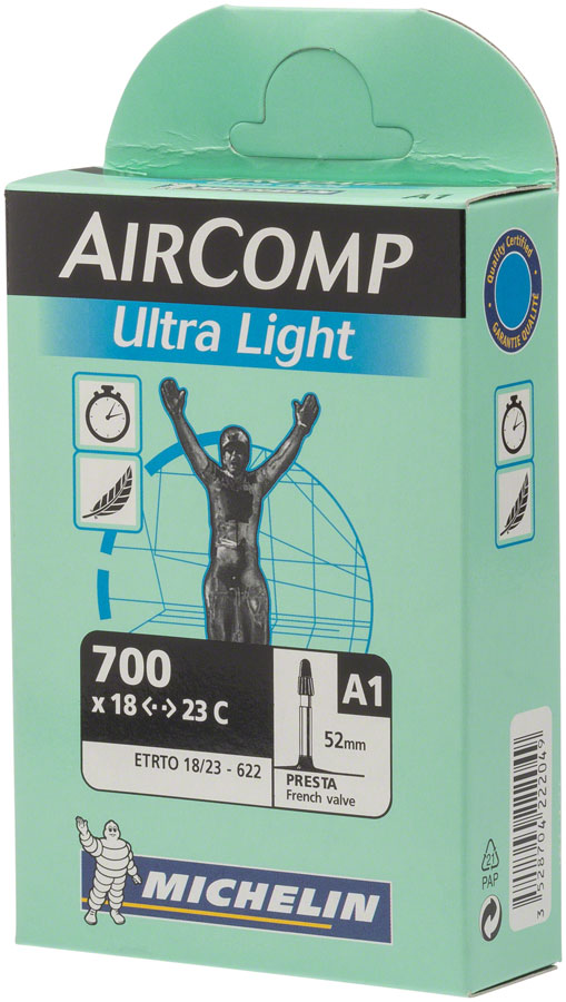 Load image into Gallery viewer, Michelin Aircomp Ultra Light Tube - 700 x 18 - 23mm 52mm Presta Valve
