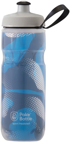 Polar Bottles Sport Insulated Contender Water Bottle - 20oz Blue/Silver