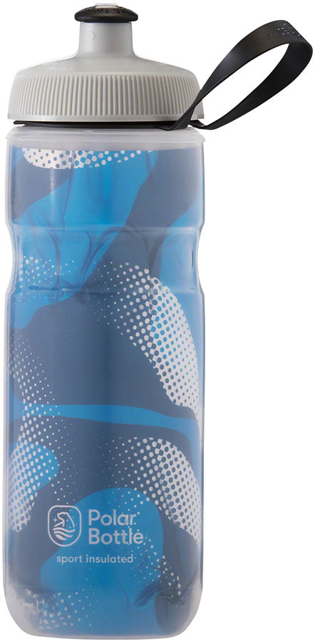 Polar Bottles Sport Insulated Contender Water Bottle - 20oz Blue/Silver