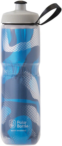 Polar Bottles Sport Insulated Contender Water Bottle - 24oz Blue/Silver