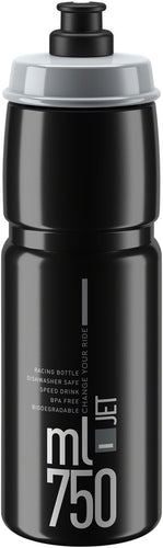 Elite SRL Jet Water Bottle - 750ml Black/Gray
