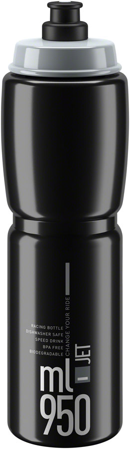 Elite SRL Jet Water Bottle - 950ml Black/Gray