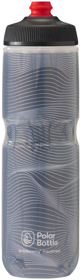 Polar Bottles Breakaway Insulated Jersey Knit Water Bottle - Charcoal 24oz