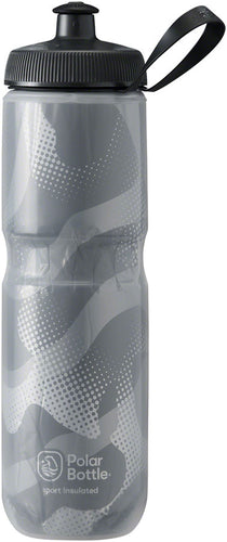 Polar Bottles Sport Contender Insulated Water Bottle - 24oz Charcoal/Silver