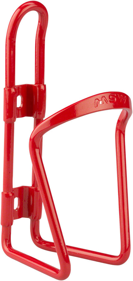 MSW AC-100 Alloy Water Bottle Cage 6mm rod Red