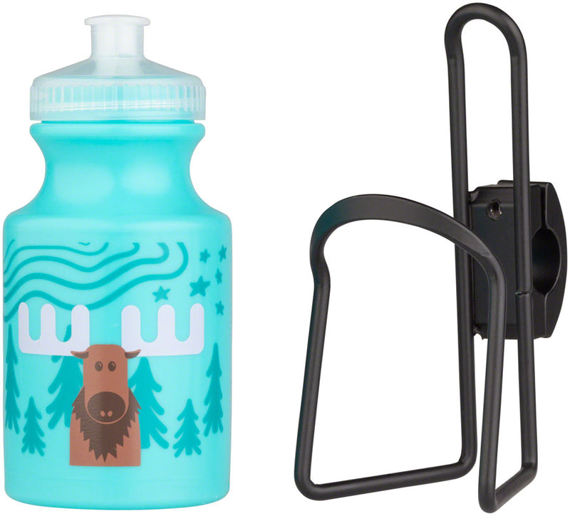 Load image into Gallery viewer, MSW Kids Water Bottle and Cage Kit - Moose w/ Black Cage
