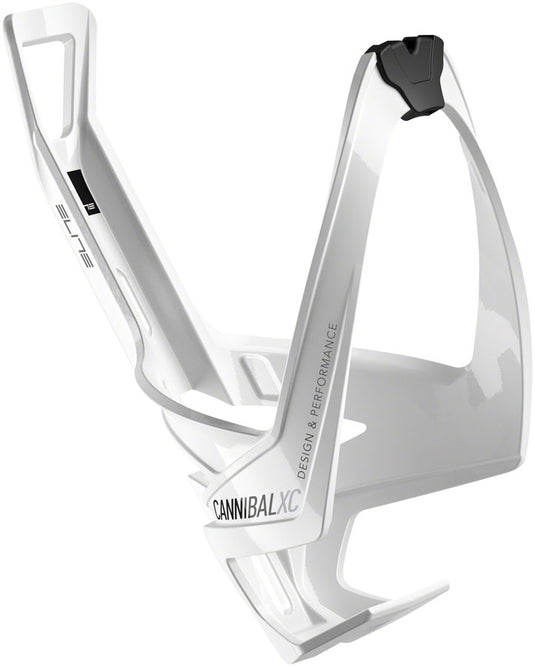 Elite SRL Cannibal XC Water Bottle Cage: Gloss White/Black Graphic