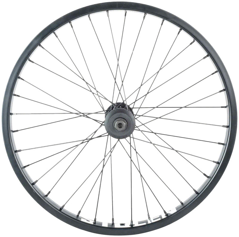 Load image into Gallery viewer, Stolen Rampage Pro Front Wheel - 20&quot; 3/8&quot; x 100mm Rim Brake Black
