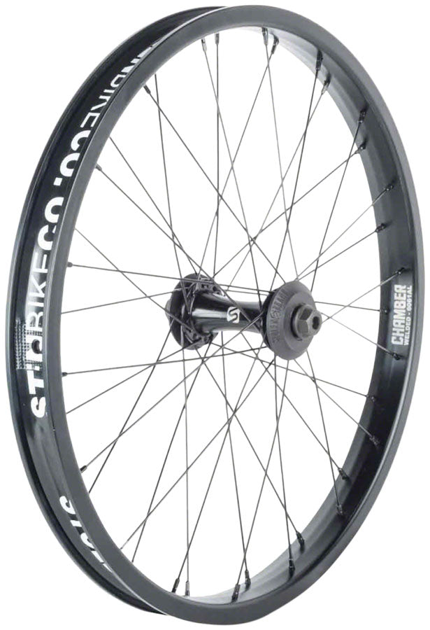 Load image into Gallery viewer, Stolen Rampage Pro Front Wheel - 20&quot; 3/8&quot; x 100mm Rim Brake Black
