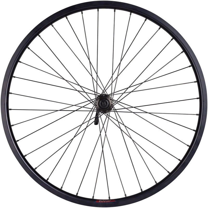 Load image into Gallery viewer, Quality Wheels Value HD Series Disc Front Wheel - 26&quot; QR x 100mm Center-Lock BLK
