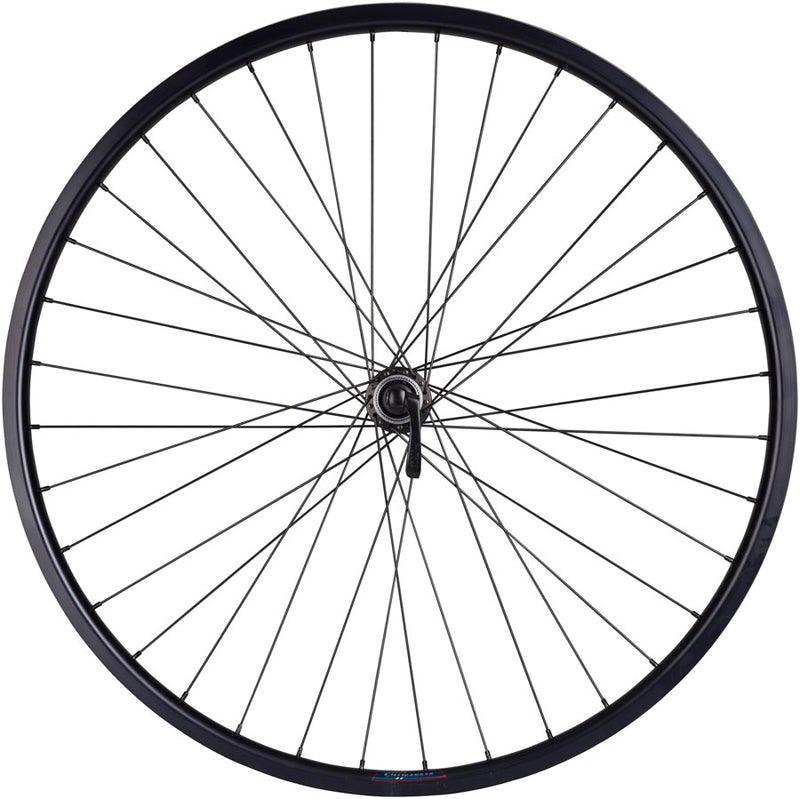 Load image into Gallery viewer, Quality Wheels Value HD Series Disc Front Wheel - 700 QR x 100mm Center-Lock BLK
