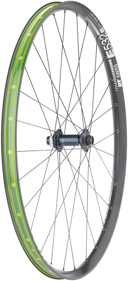 Load image into Gallery viewer, Quality Wheels Shimano SLX/DT E532 Front Wheel - 29&quot; 15 x 110mm Center-Lock BLK
