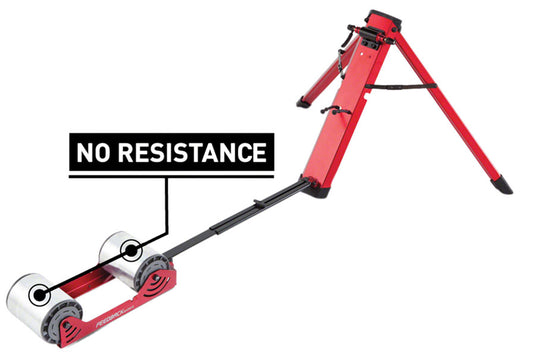 Feedback Sports Omnium Zero-Drive Rear Wheel Trainer - Fork Mount No Resistance Red