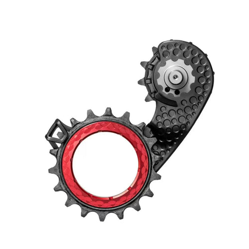 Absolute Black Carbon-Ceramic Hollow Cage Dura Ace 9200 - Red