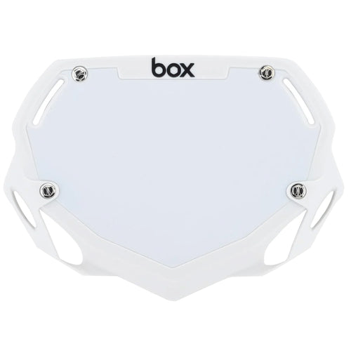 BOX Box Two Number Plate White - Small
