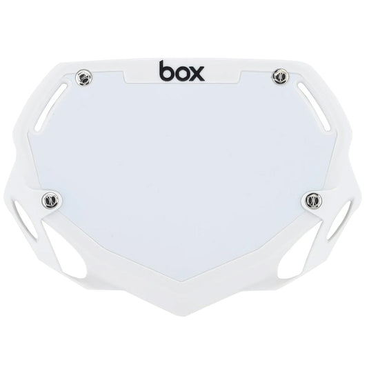 BOX Box Two Number Plate White - Small