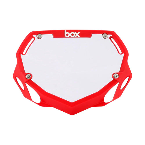 BOX Box Two Number Plate Red - Small