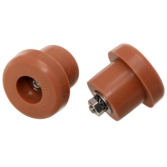 Cardiff Silicone Bar End Plugs Natural