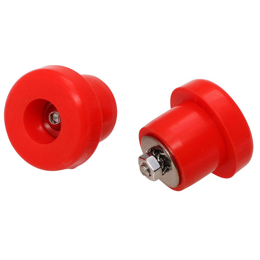 Cardiff Silicone Bar End Plugs Red