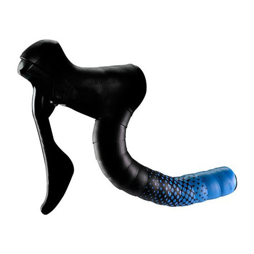 Ciclovation Leather Touch Handlebar Tape Fusion Dot Blk/Blue